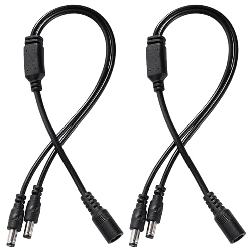 KUOQIY 2 Pezzi 5.5x2.1 mm 5-24 V 1 Femmina a