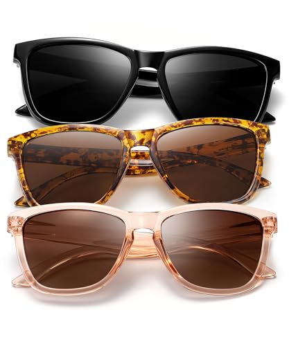 KALIYADI Retro Polarized Sunglasses for Women
