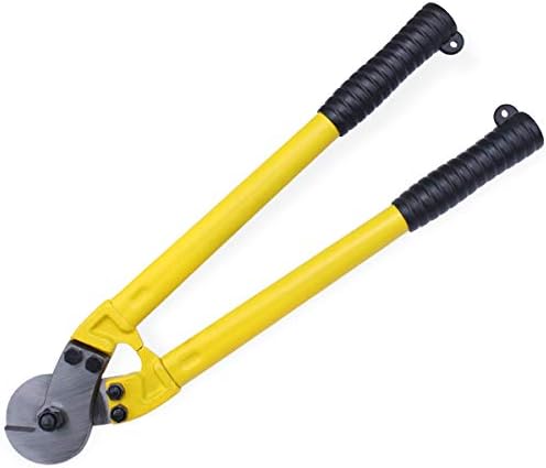 Muzata Heavy Duty 18" Hardened Cable Cutter,Chromium Vanadium Steel,High Temperature Heat Treatment,Cuts Up to 5/16" Stainless Steel Wire Rope Smooth Like Butter CR03,Series CT1