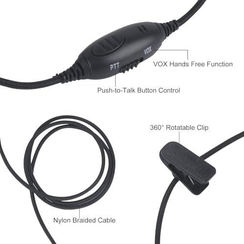 Image of Overhead Headphone PTT VOX Boom Mic Microphone Wired Headset 2 Pin K-Plug for Baofeng UV-5R UV-82 AR-152 BF-F8HP BF-888S Retevis