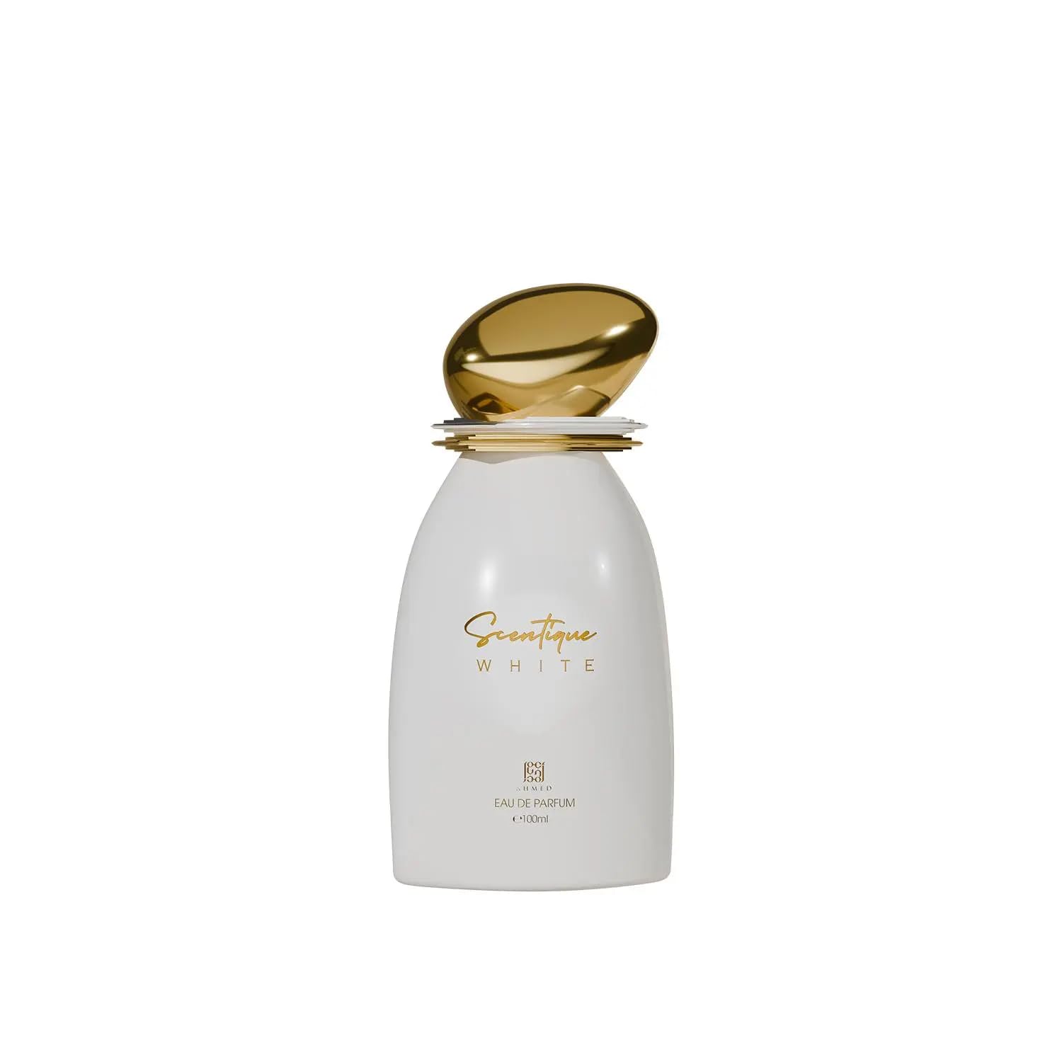 Ahmed Al Maghribi Scentique White Eau de Parfum 100 ml – langanhaltender, blumiger, holziger Nischenduft für Damen, Premium-Jasmin- und Vanilleduft mit schwarzer Johannisbeere, authentisches