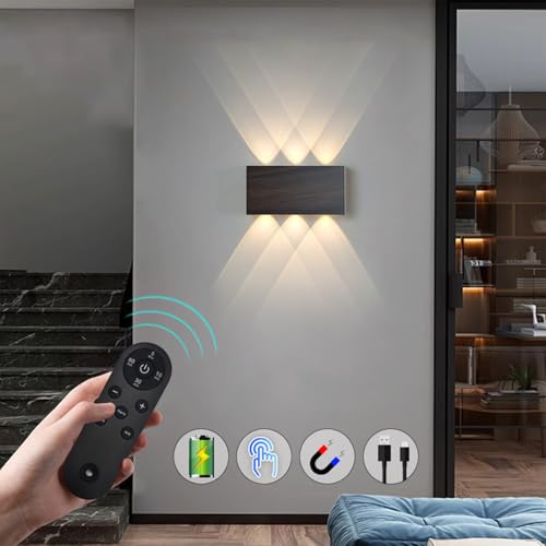 Apliques de pared a batería para pasillo que solucionan la falta de enchufes 2