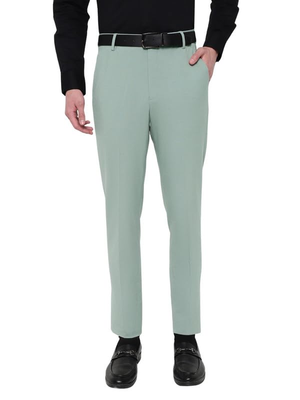 Image of SUBTRACT Slim-Fit Stretchable Lycra Formal Pants for Men with Flexible Waistband | Stylish Men's Wear Trousers for Office or Party |Dress Trouser Pant