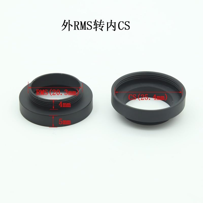 Microscope M25/M26/M27/M42 RMS Thread Adapter Rings Objective Lens Converter Camera Adapters(RMS to CS)