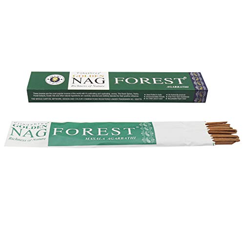 Vijayshree Golden Incense Stick/Agarbatti 6-in-1 Pack (Nag Champa, Nag Chandan, Nag Forest, Nag Darshan, Nag Patchouli and Nag Palo Santo , 6 Pack of 15 Sticks Each)