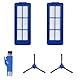 Seitenbürstenfilter für Eufy Robovac G10 Hybrid, 11S Max, 15C Max, 30C Max, G30 Hybrid Roboter-Staubsauger, 2 Hepa-Filter, 2 Seitenbürsten