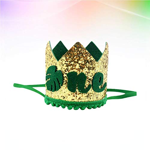 Amosfun EEN eerste 1e verjaardag kroon hoed Carnaval Jungle thema 1e eerste verjaardagsfeestje gunsten levert decoraties - Image 8