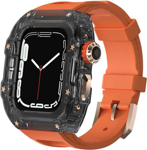 Bracelet en caoutchouc transparent SCHIK anti-jaunissement Apple Watch 45mm