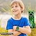 Minecraft Kids LED Smartwatch with 10 Creeper and Mob Watch Faces, Step Counter, Selfie Camera, Video Recorder, Voice Recorder, Timer, Fun Games, Calculator, and Wallpapers – Fits Wrists 5.5
