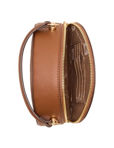 Anne Klein Womens Caning Circle Bag, Natural/Chestnut3