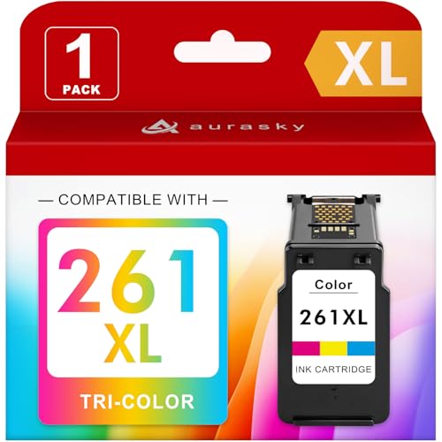 Image of 261XL Tri-Color Ink Cartridge Replacement for Canon 261 261XL CL-261 CL-261XL Work with Pixma TS6420a TS6420 TS6400 TR7020 TR7020a TTR7022 TR7022a TS5300 TS5320 Printer (1 Tri-Color)