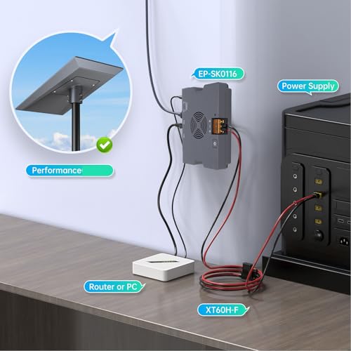Yunseity POE Injector, 6A máximo 350W, diseño duradero, Ethernet Gigabit 10/100/1000Mbps, adecuado para Gen3 y Enterprise miniatura 6
