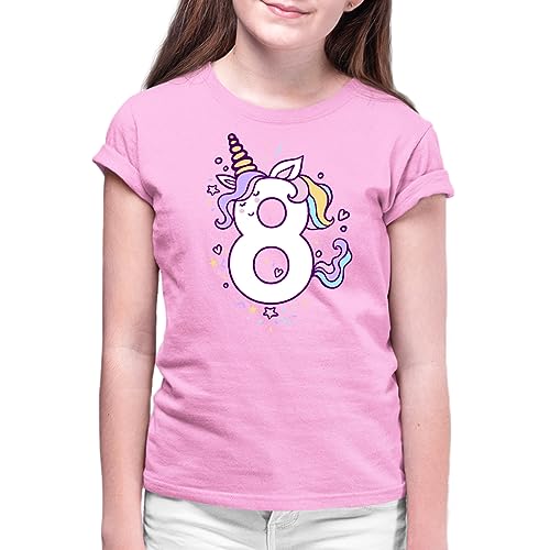 Image of Unicorn Birthday Shirts for Toddler Girls Outfit 7th 8th Shirt Seven Eight Year Old