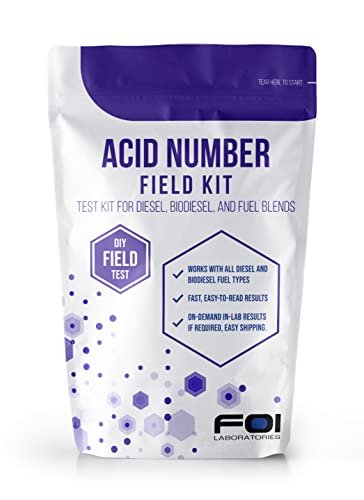 FOI LABORATORIES Premium Diesel Fuel Test Kit – Accurate Fuel Acid Number Testing | Easy-to-Use Fuel Quality Checker for Diesel Tanks, Generators, and Equipment