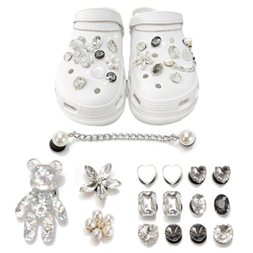 FreeSkill Schuh Charms – Bunte Schuh-Anstecker für Kinder & Damen, PVC-Stecker Set zur Schuhdekoration, DIY Deko-Accessoires für Clogs, Blumen Deko zum Personalisieren & Gestalten