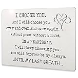 Love Note Wallet Insert Card, Valentine Wedding Anniversary Christmas Birthday Gifts for Husband, Hu