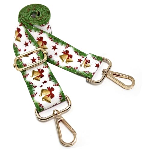 Image of Dsigo Purse Strap, 1.5 inch Wide Gold Alloy Buckle Floral Printing Crossbody Shoulder Strap for Bag Handbag Crossbody Bags