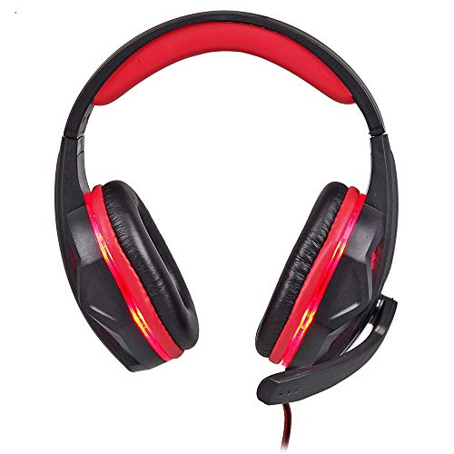 Headset Gamer KP-396 Pc Fone Ouvido + Adaptador Ps4 Celular Vermelho