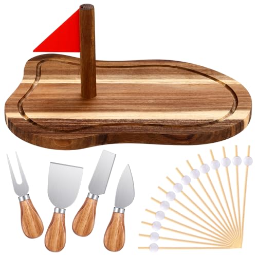 Tabla de queso golf Meanplan con cuchillos y palillos miniatura 1