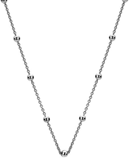 Emozioni CH050 24" Sterling Silver Intermittent Bead Chain