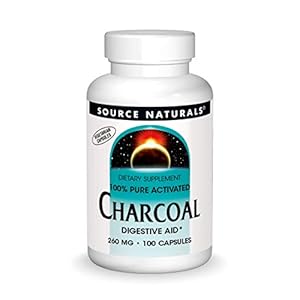 Source Naturals Charcoal – 100% Pure Activated, Digestive Aid – 100 Capsules