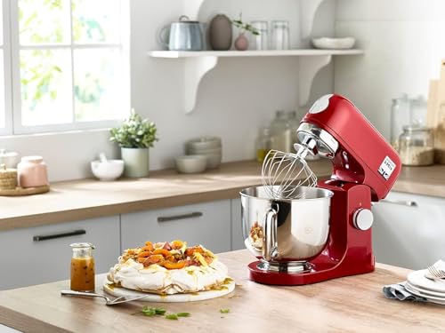 Kenwood KMX750AR Impastatrice Planetaria Kitchen Machine kMix, Robot da Cucina Mixer, 1000 W, 5 Litri, Acciaio, Plastica, Rosso - immagine 6