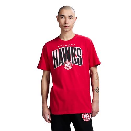 Game 7 x NBA Officially Licensed Mens Graphic Short Sleeve Lightweight Crew Neck Cotton T-Shirt Atlanta Hawks L Red