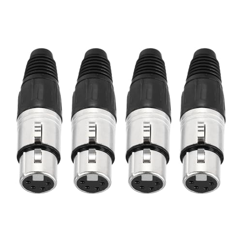 Prise XLR femelle 4 broches MECCANIXITY pour réparer un câble audio de mixeur défaillant