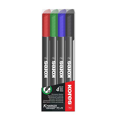 Kores M22140 permanent marker FINE"FUN", 24 stuks ronde doos