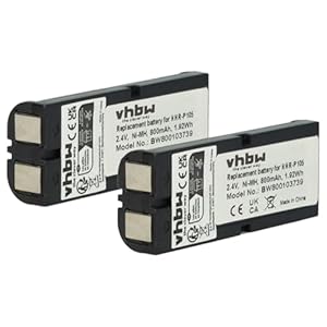 vhbw 2 Baterie NiMH 800mAh 2,4V