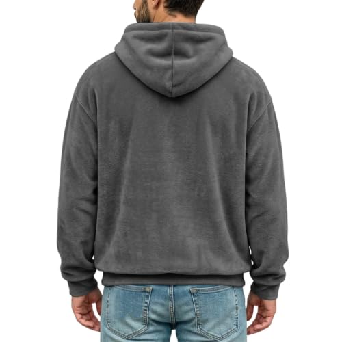 Men's Pet Pouch Hoodie Kangaroo Pocket Cat Dog Oversized Fall Sweatshirt - image 3