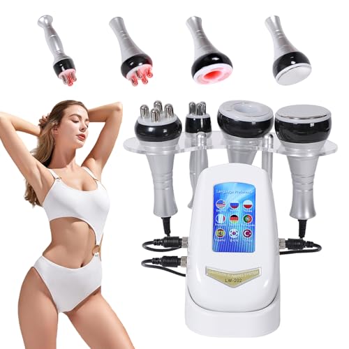 40K Radiofrecuencia Facial y Corporal, 4 en 1 Masajeador Anticelulítico Máquina de Adelgazamiento de Belleza, Instrumento de Radiofrecuencia Para Adelgazar y Esculpir el Cuerpo Multifuncional