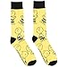 Bioworld Peanuts Men's Snoopy, Woodstock, and Charlie Brown 2 Pair Adult Crew Socks Dress Socks