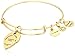 Alex and Ani A16EB101RG Guardian Angel Expandable Wire Gold Bangle Charm Bracelet