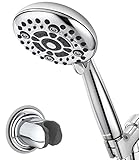 DAKINGS 6 Modes High Flow Handheld Shower Head Set and Strong Adhesive and Waterproof Adjustable Han