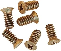 Classic Set of Screws for Door Spindles – Pack of 20, Solid Brass Oval Head Phillips Screws, 10-24 Thread, 3/8" Long