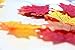 AmyHomie 300 Artificial Maple Leaves in a Mixture Table Scatters for Fall Weddings & Autumn Parties, 6 Colors
