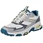 Grey Leather, Synthetic, Textile Trim, Aquamarine