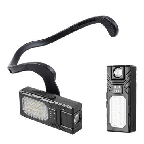 Linterna frontal usada en la oreja, linterna frontal recargable LED, luz trasera, linterna para correr, linterna de doble presión para adultos, hombres y mujeres, lectura al aire libre, camping,
