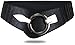 Vanessa & Melissa Elastischer Damen Taillengürtel, ca. 6 cm breiter Hüftgürtel mit silberner Ring-Schließe, 80 cm (für Taillenweite 85-105 cm), Schwarz