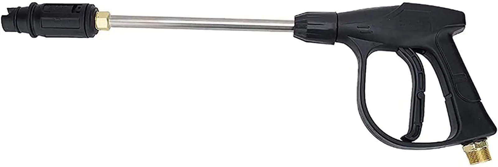 Heavy Duty High Pressure Washer Water Spray Gun with 10 Inch Stainless Steel Extension Rod, Brass Connector & Ergonomic Trigger Handle, Pressure Washer Lance for Car Bike Patio Cleaning-picture-17