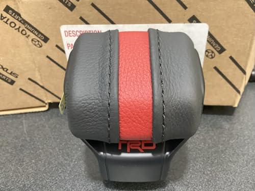 Toyota Genuine TRD PRO Shift Knob Assembly, Black with Red Stripe, OEM Part 33504-0C110-C1, Compatible with 2022+ Tundra and 2024+ Tacoma