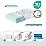 Travel Pillow Camping Pillow Small Cooling Gel Memory Foam Pillow, Compressible Medium Firm, Breathable Cover, Ideal Backpacking Hiking, Airplane and Car - Image 4