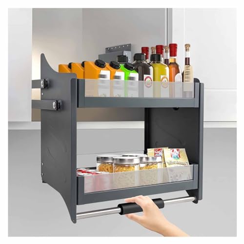 Scaffale portaspezie estraibile – Soluzione di archiviazione da cucina per massimizzare lo spazio, facile accesso a spezie e condimenti nize armadi regolabile e design