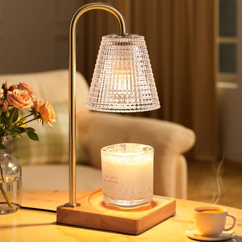 Hong-in Candle Warmer Lamp with Timer Dimmer,Birthday Gifts for Women Mom Sister,House Warming Gifts New Home Room Decor,Vintage Wax Warmer for Scented Wax Jar Candles