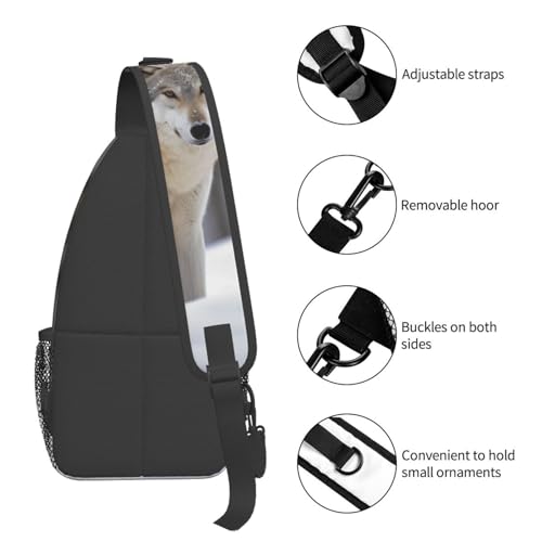 Bolso cruzado para hombre tipo sling negro miniatura 5