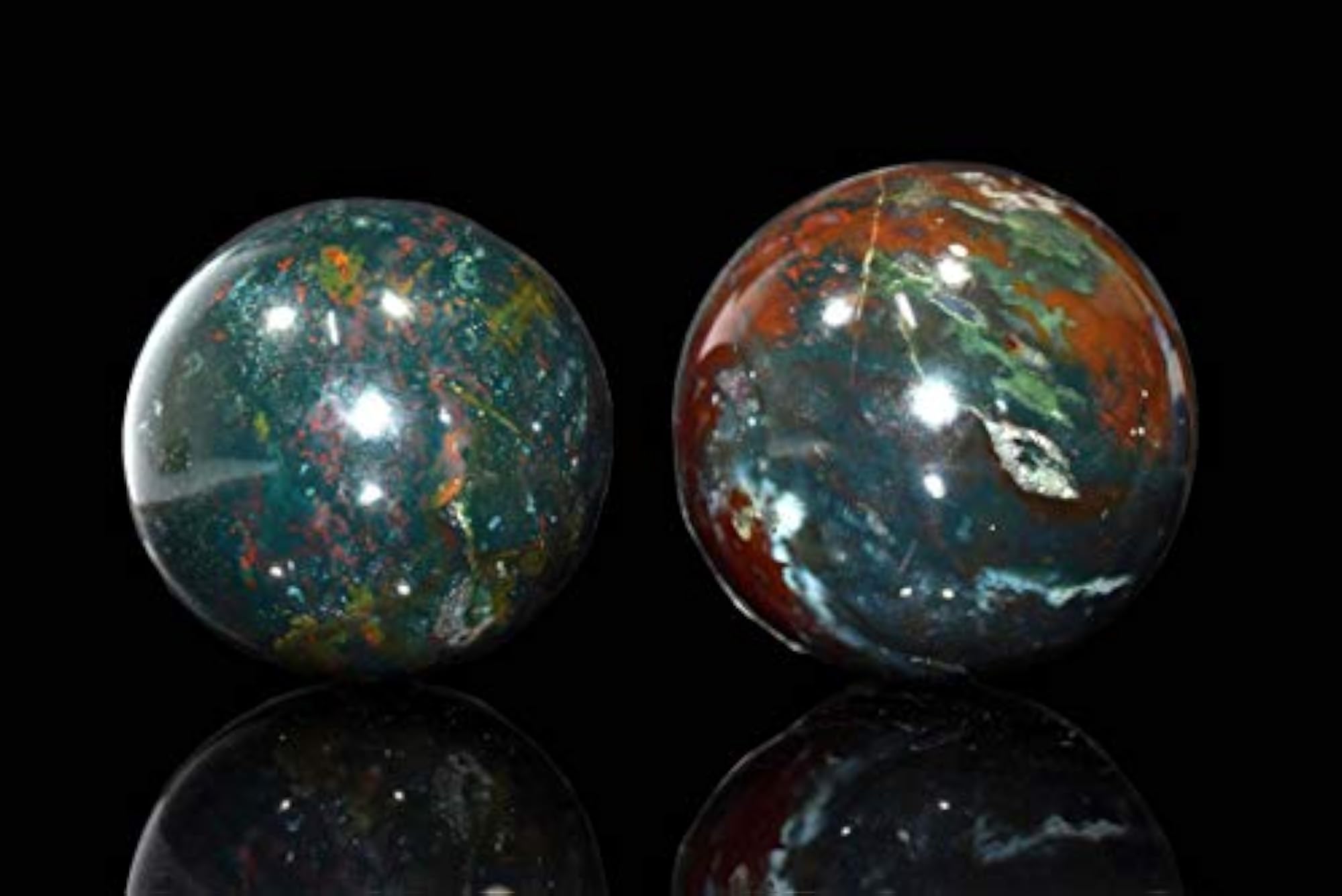 Bloodstone Chakra Balancing Sphere, Natural Healing Crystal