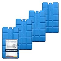 VonBueren 2-24 Kühlakkus für Kühltasche 12h Lange Kühlung | ca. 200 g je Kühlakku | ca. 8,1 x 15,2 x 2,2 cm | auch für Kühlbox (4)