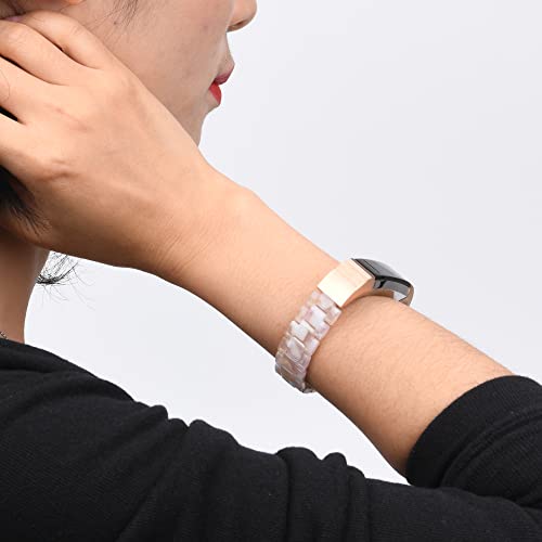 LAREDTREE Pulseira de relógio de resina compatível com Fitbit Alta e Fitbit Alta HR Pulseira de subs