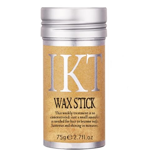 Barra de cera para el cabello, resbaladiza de sujeción fuerte, barra de pomada con estilo no graso (01)